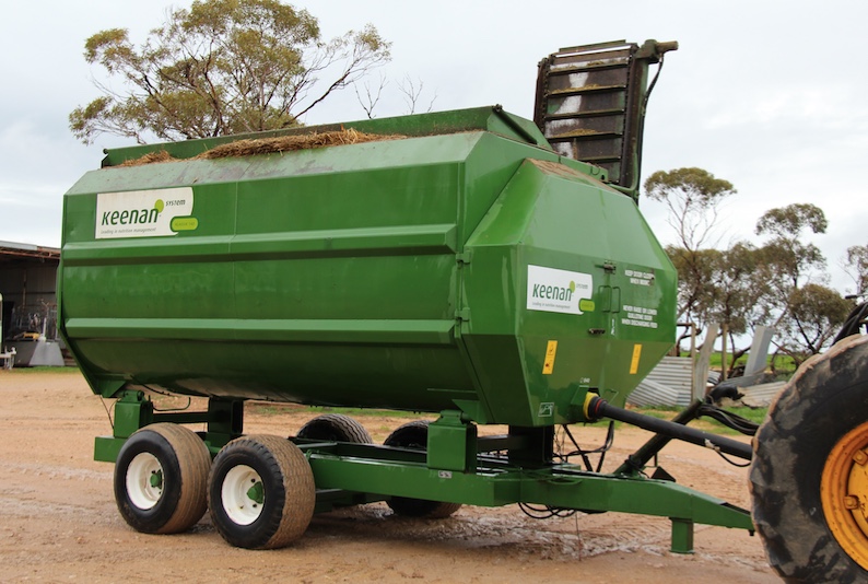 10 Cubic Metre Keenan Mixer Wagon with Scales Machinery